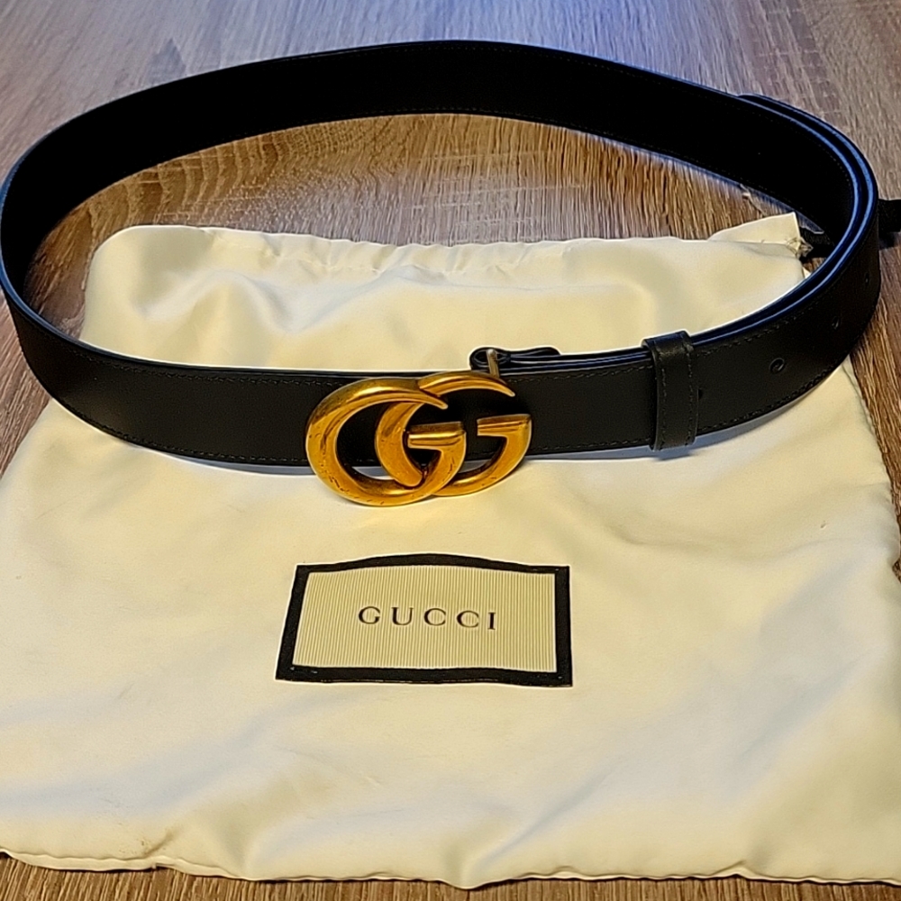 Black Gucci Belt, Size 95×38